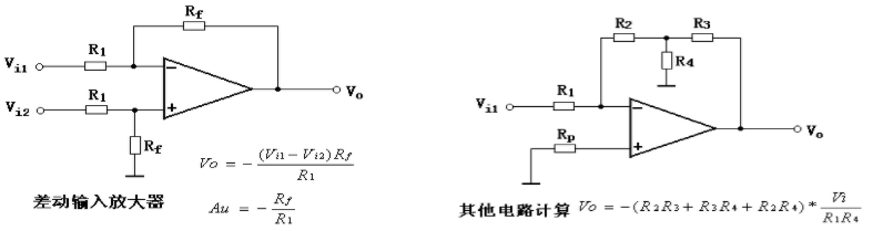 運(yùn)算放大器計算公式