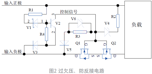 過欠壓、防反接電路